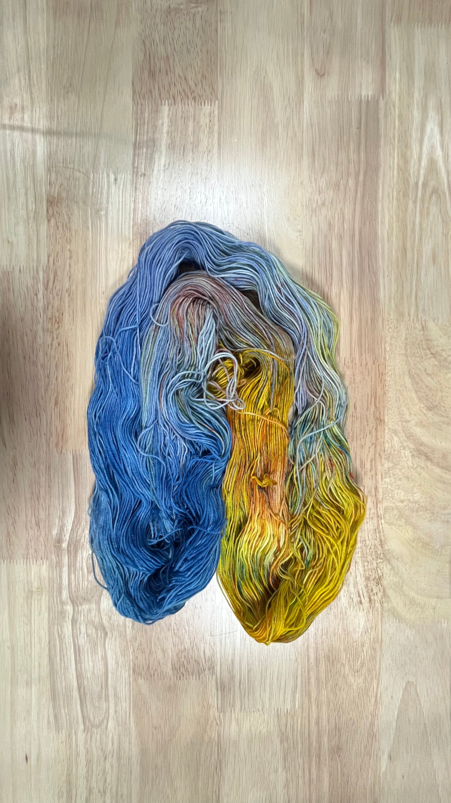 Celestial Swirl – Hand-Dyed 100% Superwash Merino Fingering Yarn